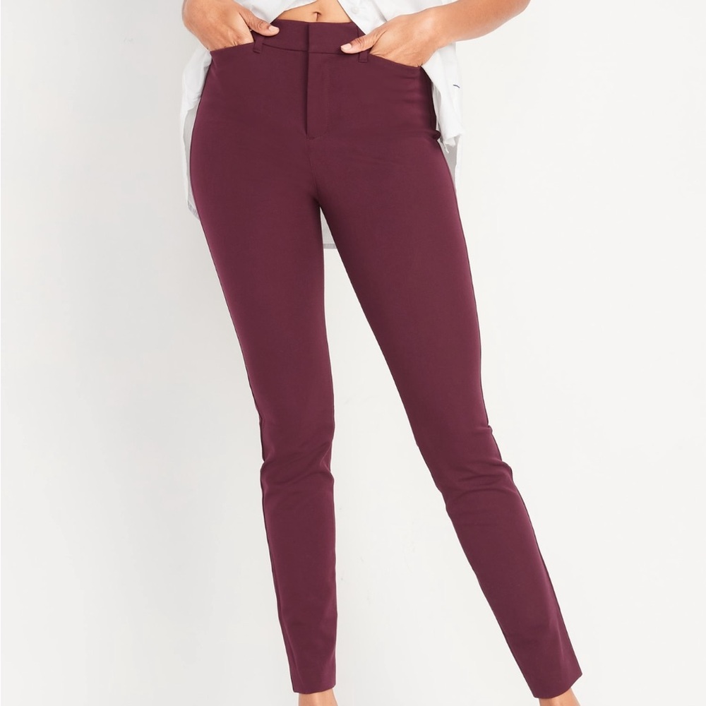 Old Navy Pixie Skinny High-Rise Tall pants in Raisin Arizona NWT